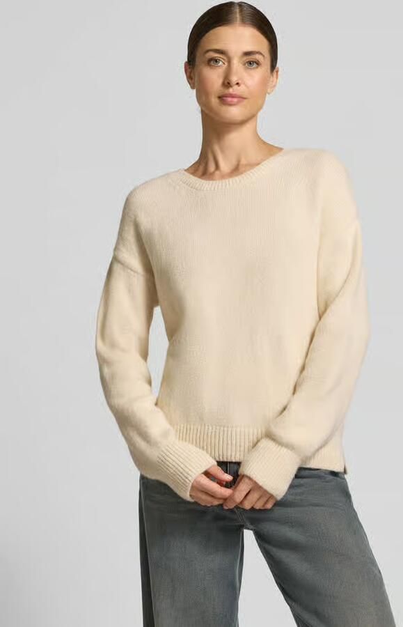 Milano italy oversized fit gebreide pullover met ronde hals - Foto 2
