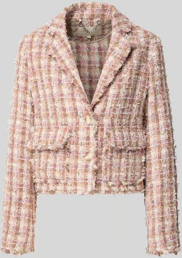 Milano italy Regular fit blazer met structuurpatroon en klepzakken - Foto 2