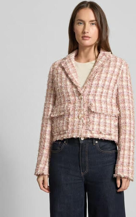 Milano italy Regular fit blazer met structuurpatroon en klepzakken - Foto 4