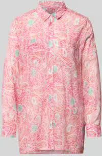 Milano italy regular fit blouse in all-over look
