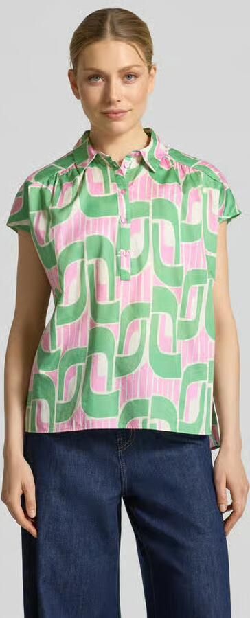 Milano italy regular fit blouse in all-over look - Foto 4