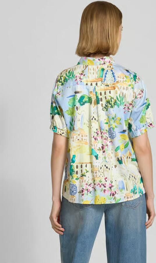 Milano italy regular fit blouse in all-over look - Foto 3