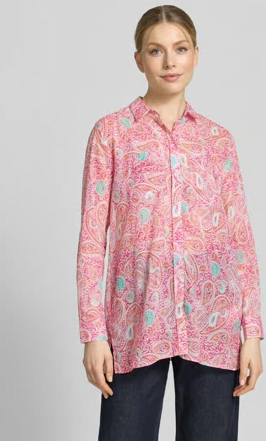 Milano italy regular fit blouse in all-over look - Foto 3