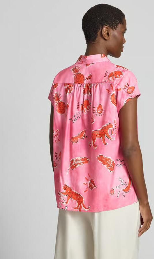 Milano italy regular fit blouse in all-over look - Foto 3