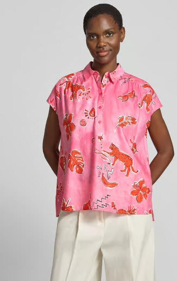 Milano italy regular fit blouse in all-over look - Foto 2
