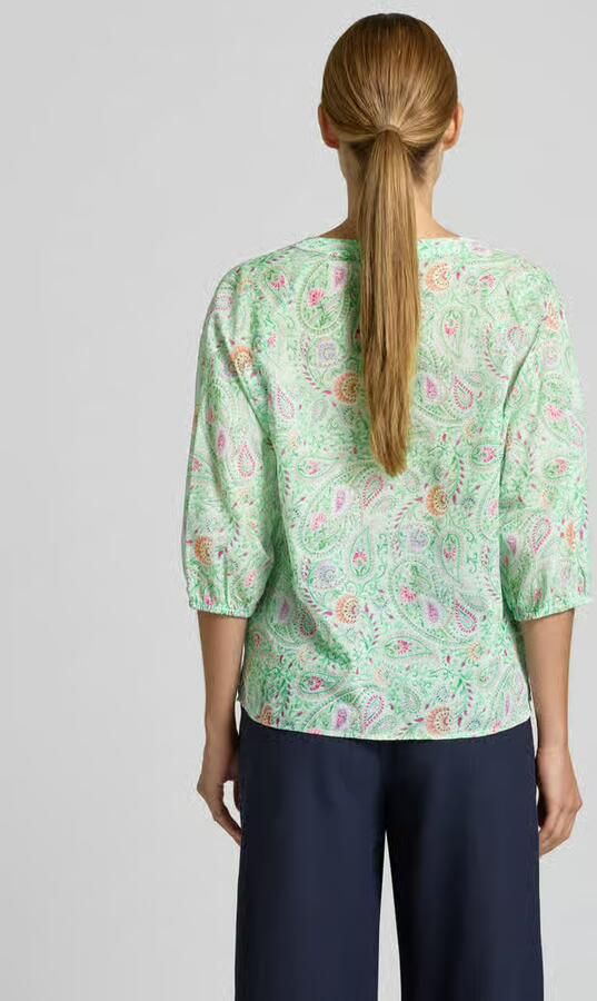 Milano italy regular fit blouse met 3 4-mouw