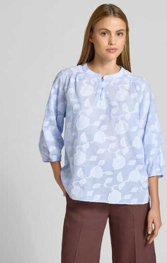 Milano italy regular fit blouse met 3 4-mouw - Foto 2