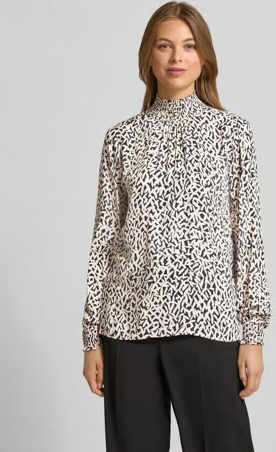 Milano italy Regular fit blouse met opstaande kraag - Foto 2