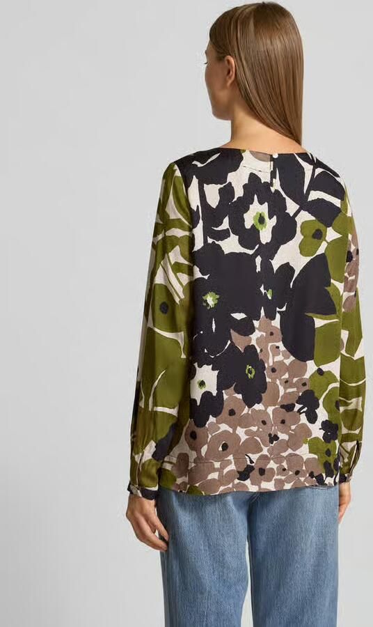 Milano italy Regular fit blouse met ronde hals