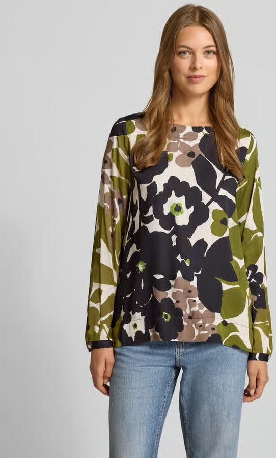 Milano italy Regular fit blouse met ronde hals - Foto 2