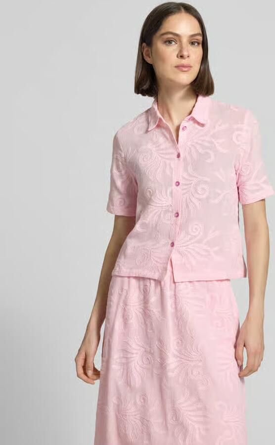 Milano italy regular fit blouse met stitchings - Foto 3
