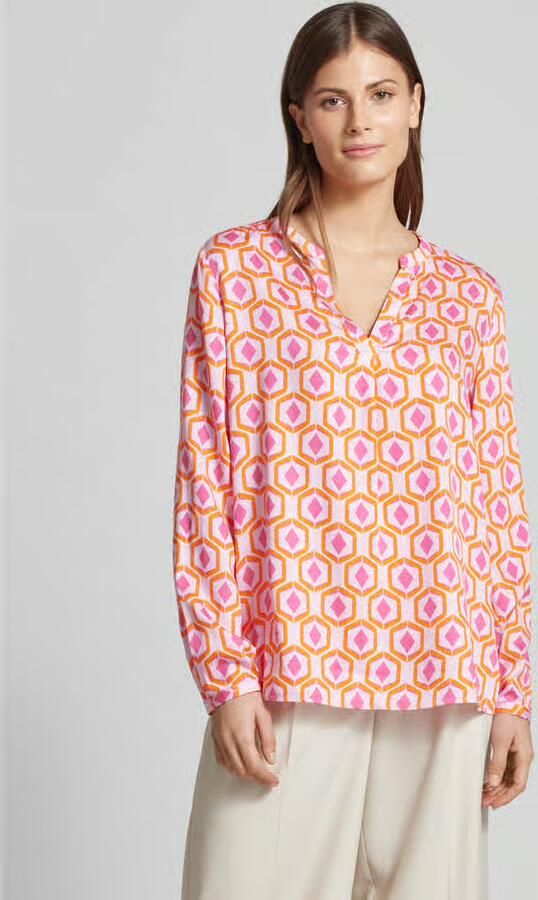 Milano italy Regular fit blouse met tuniekkraag - Foto 2