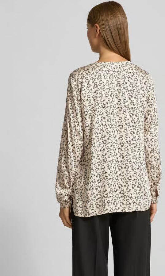Milano italy Regular fit blouse met tuniekkraag