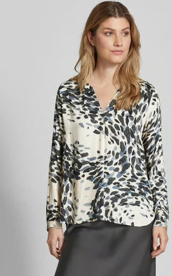 Milano italy Regular fit blouse met V-hals - Foto 2