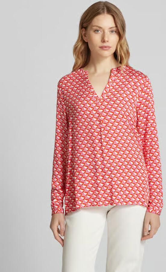 Milano italy Regular fit blouse met V-hals - Foto 4