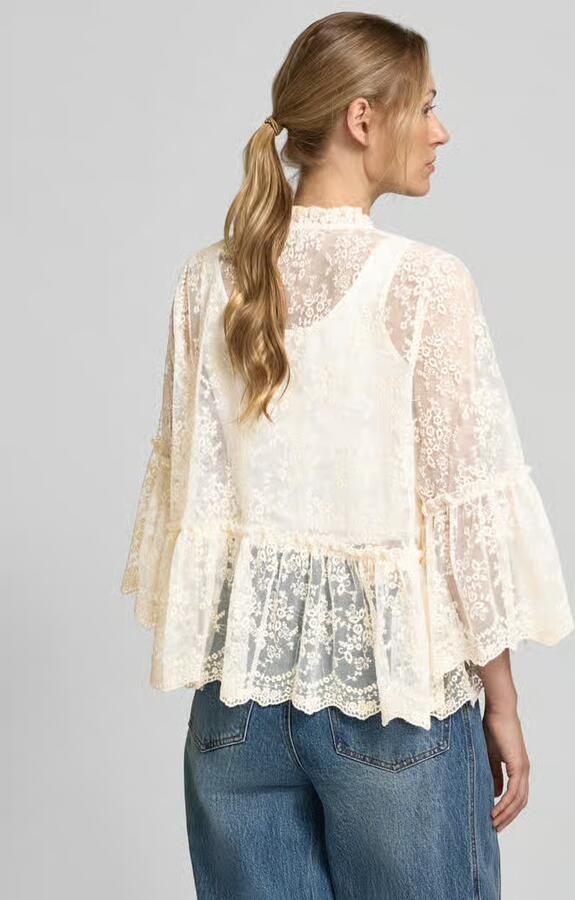 Milano italy regular fit blouse van katoenmix