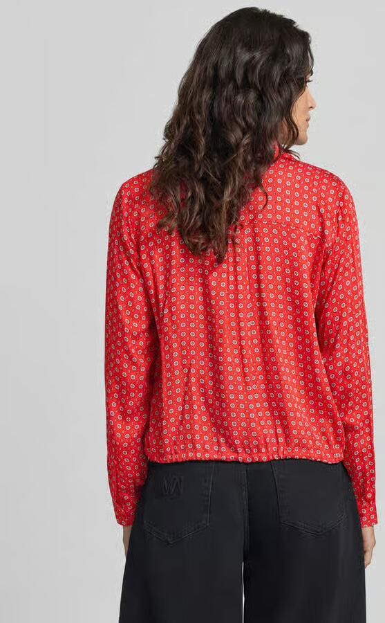 Milano italy Regular fit blouse van viscose in all-over look - Foto 2