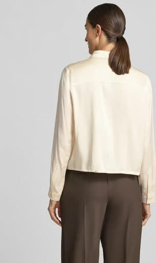 Milano italy regular fit blouse van viscose met blinde knoopsluiting - Foto 2