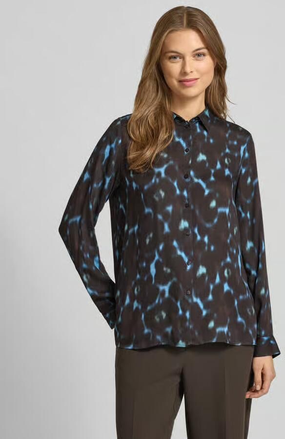Milano italy Regular fit blouse van viscose met knoopsluiting - Foto 2