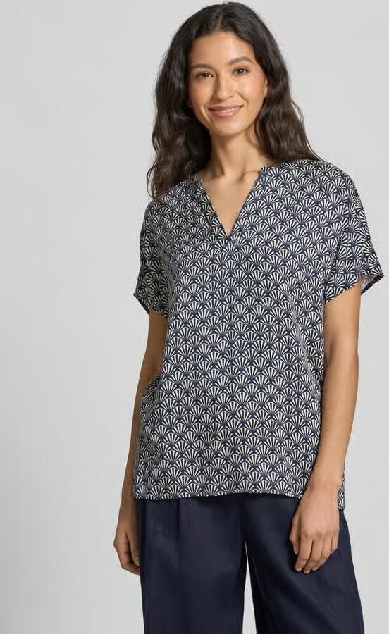Milano italy Regular fit blouseshirt met tuniekkraag - Foto 2