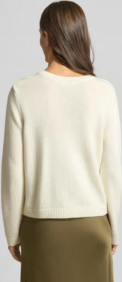 Milano italy Regular fit gebreid jack met viscose en kasjmier