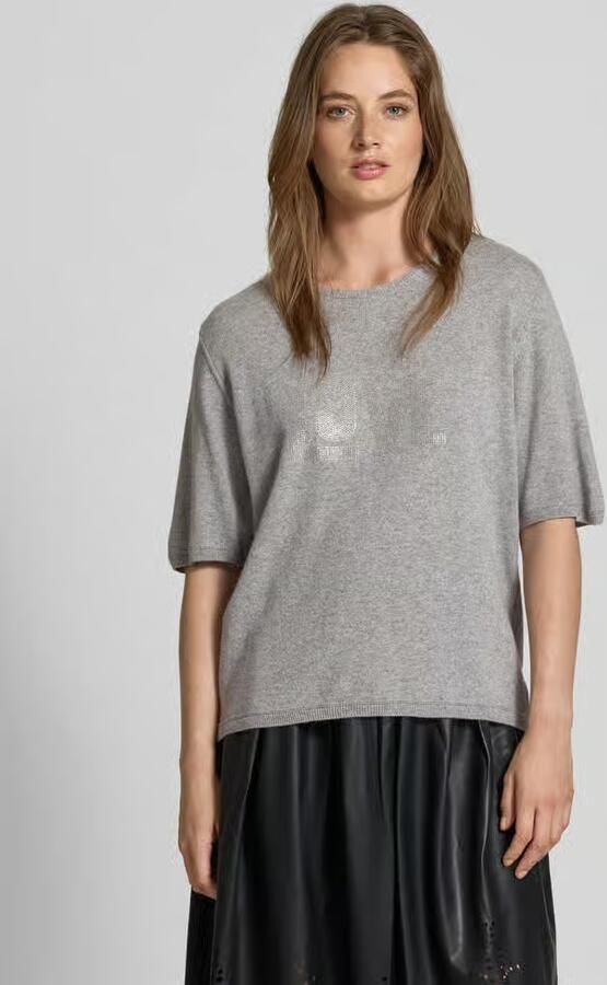 Milano italy Regular fit gebreid shirt met kasjmier - Foto 2