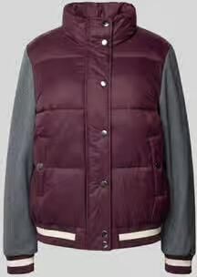 Milano italy Regular fit gewatteerd jack met opstaande kraag