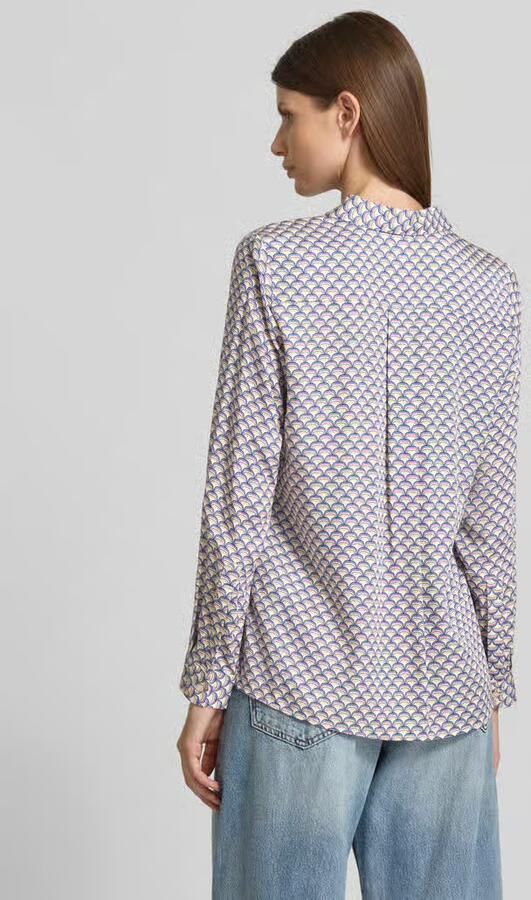 Milano italy Regular fit overhemdblouse met platte kraag