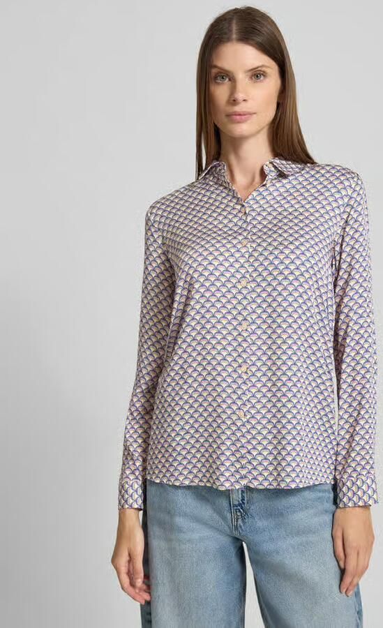 Milano italy Regular fit overhemdblouse met platte kraag - Foto 2