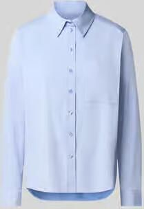 Milano italy regular fit overhemdblouse van katoenmix