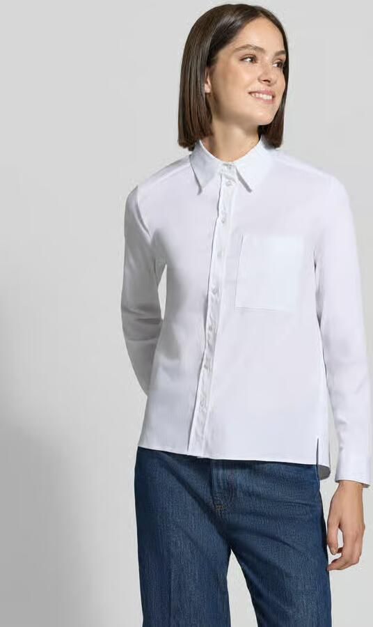 Milano italy regular fit overhemdblouse van katoenmix - Foto 3