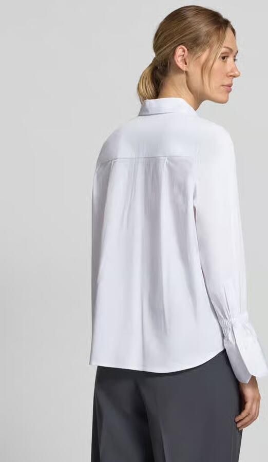 Milano italy regular fit overhemdblouse van katoenmix