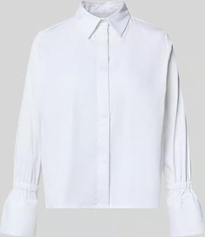 Milano italy regular fit overhemdblouse van katoenmix - Foto 2