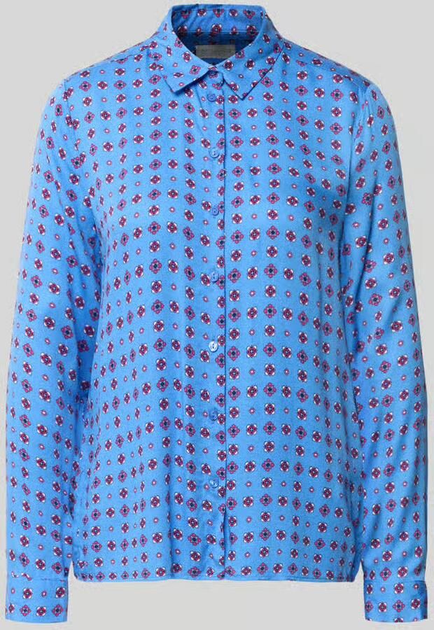 Milano italy Regular fit overhemdblouse van pure viscose