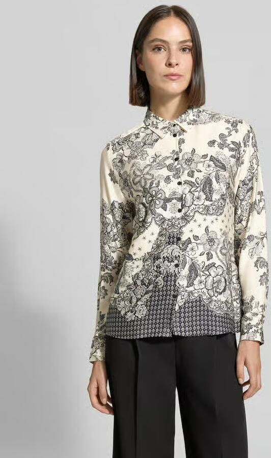 Milano italy Regular fit overhemdblouse van pure viscose - Foto 3