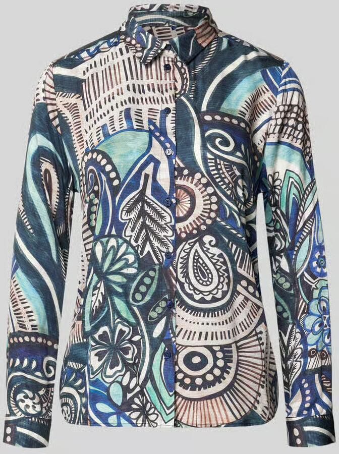 Milano italy Regular fit overhemdblouse van pure viscose - Foto 2