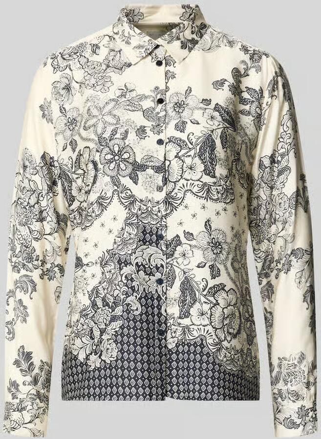 Milano italy Regular fit overhemdblouse van pure viscose - Foto 2