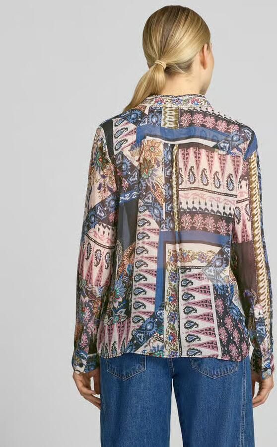Milano italy Regular fit overhemdblouse van pure viscose - Foto 2