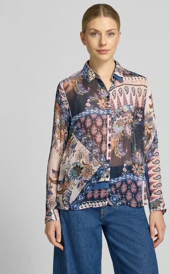 Milano italy Regular fit overhemdblouse van pure viscose - Foto 3