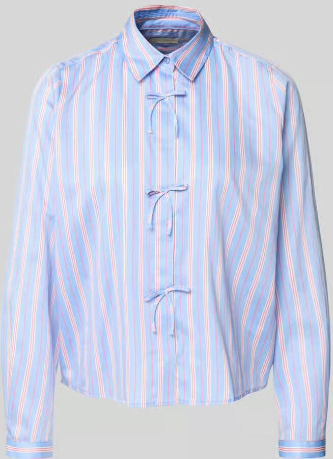 Milano italy regular fit overhemdblouse van puur katoen