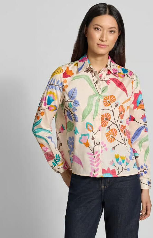 Milano italy regular fit overhemdblouse van puur katoen - Foto 2