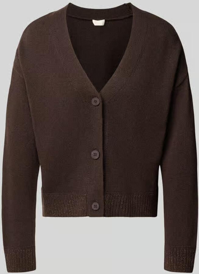 Milano italy relaxed fit gebreid jack van katoenmix met viscose