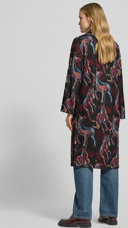 Milano italy Relaxed fit lange cardigan in All-over look