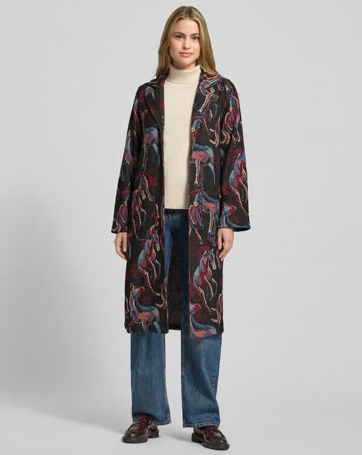 Milano italy Relaxed fit lange cardigan in All-over look - Foto 2