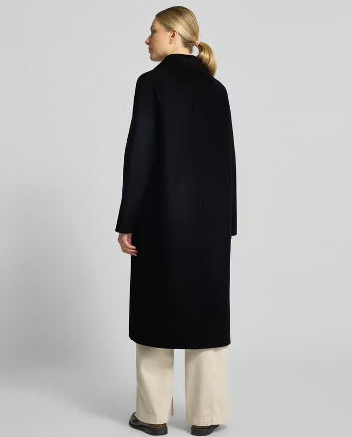 Milano italy relaxed fit lange jas van pure wol met 2-knoopsluiting - Foto 2