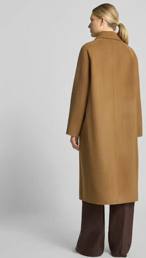 Milano italy relaxed fit lange jas van pure wol met 2-knoopsluiting - Foto 3