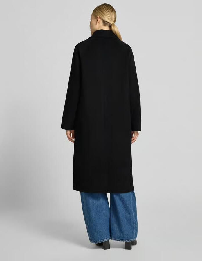 Milano italy relaxed fit lange jas van pure wol met 2-knoopsluiting - Foto 3