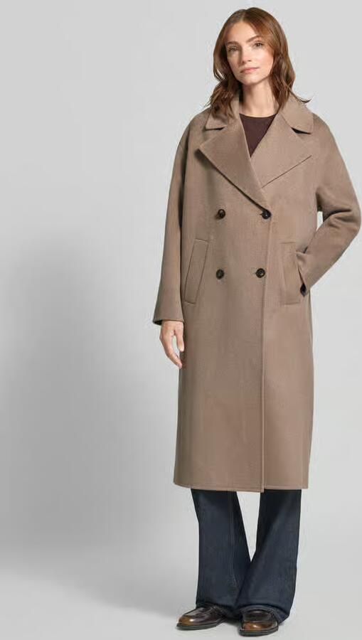 Milano italy relaxed fit lange jas van pure wol met 2-knoopsluiting - Foto 3