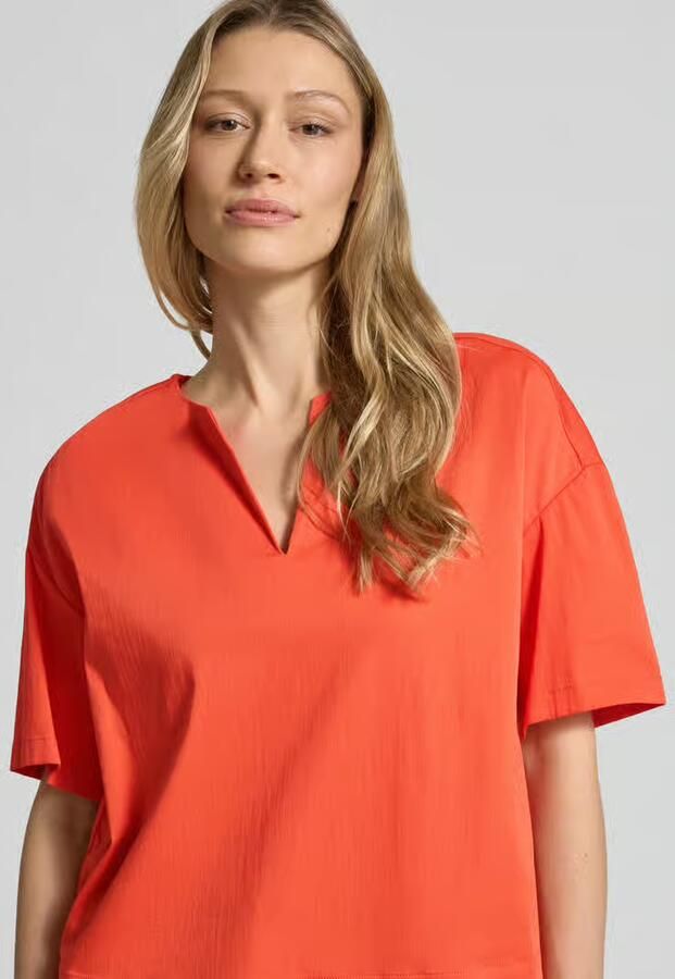 Milano italy relaxed fit T-shirt met tuniekhals