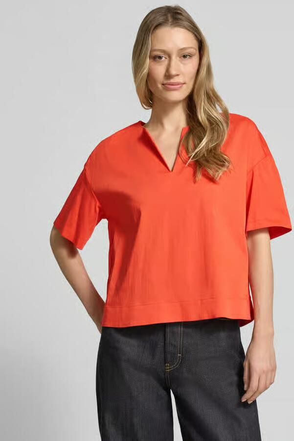 Milano italy relaxed fit T-shirt met tuniekhals - Foto 2